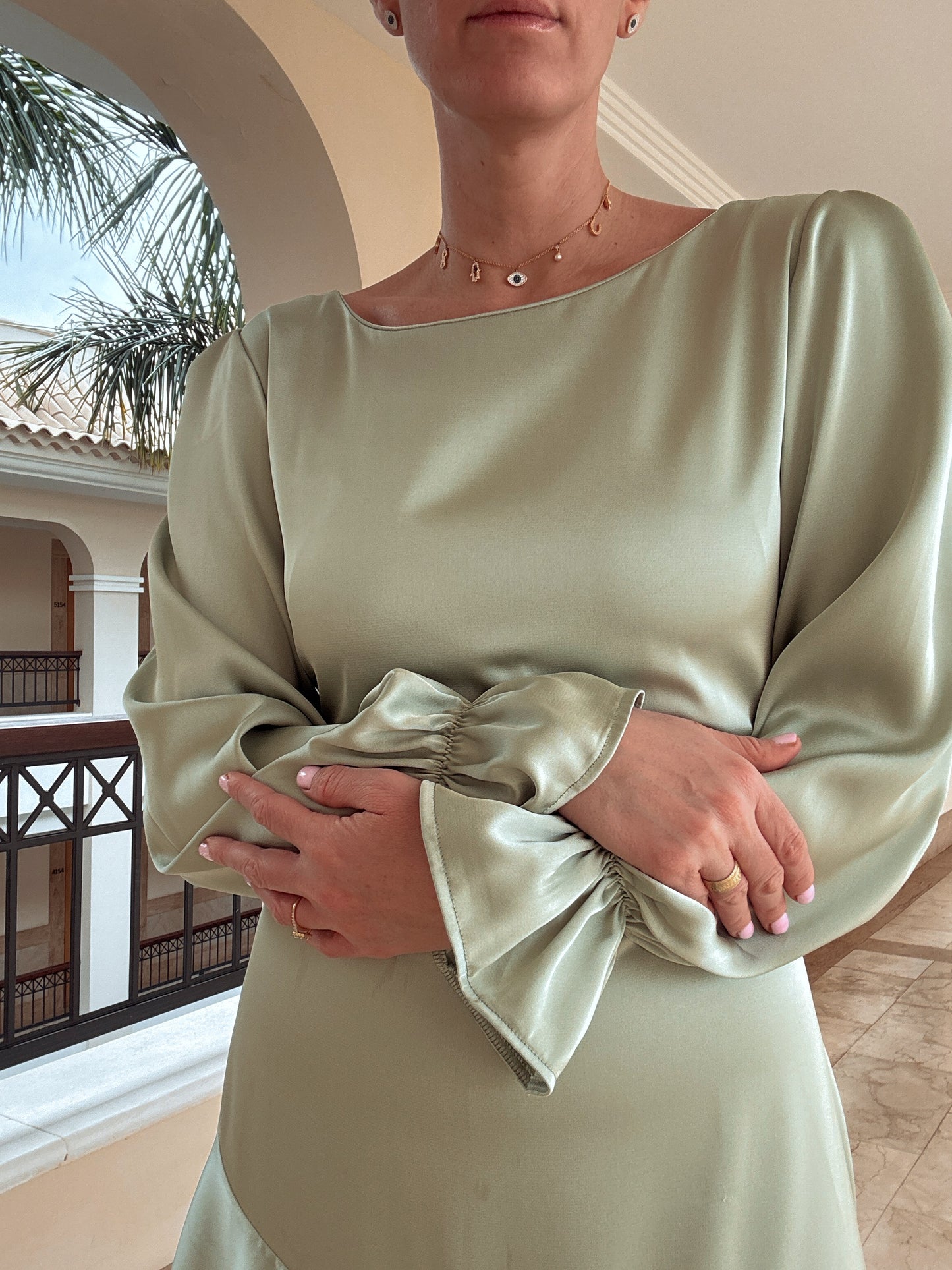 LUNA - LONG SLEEVES FLAIR DRESS